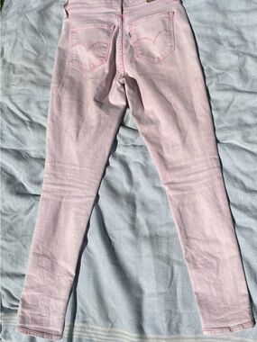 Levi's 721 High Rise Skinny Jeans - Pink Tie-Dye